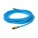 FLEXEEL® Reinforced Polyurethane Straight Hose With Reusable Fitting Transparent Blue