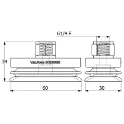 SOB30X60N-60-G1/4F SOB30X60N-60-G1/4F