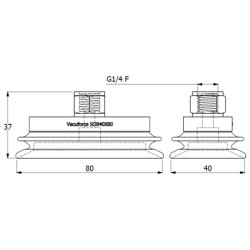 SOB40X80N-60-G1/4F SOB40X80N-60-G1/4F